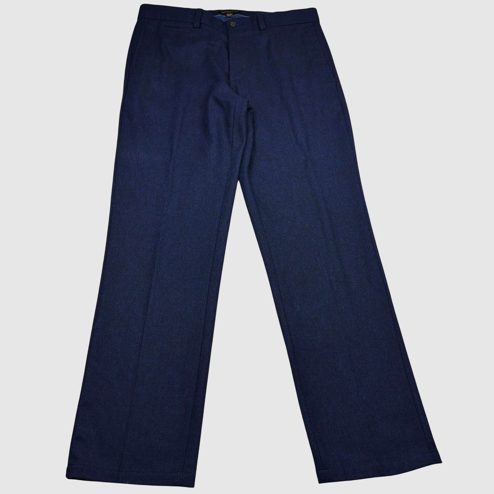 Banana Republic Pants Mens 34x31 Navy Blue Wool Aiden Nova Fides Trousers Hemmed